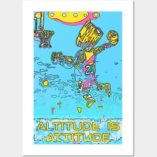 Basketball Altitude is Attitude Jump P1b Posters and Art